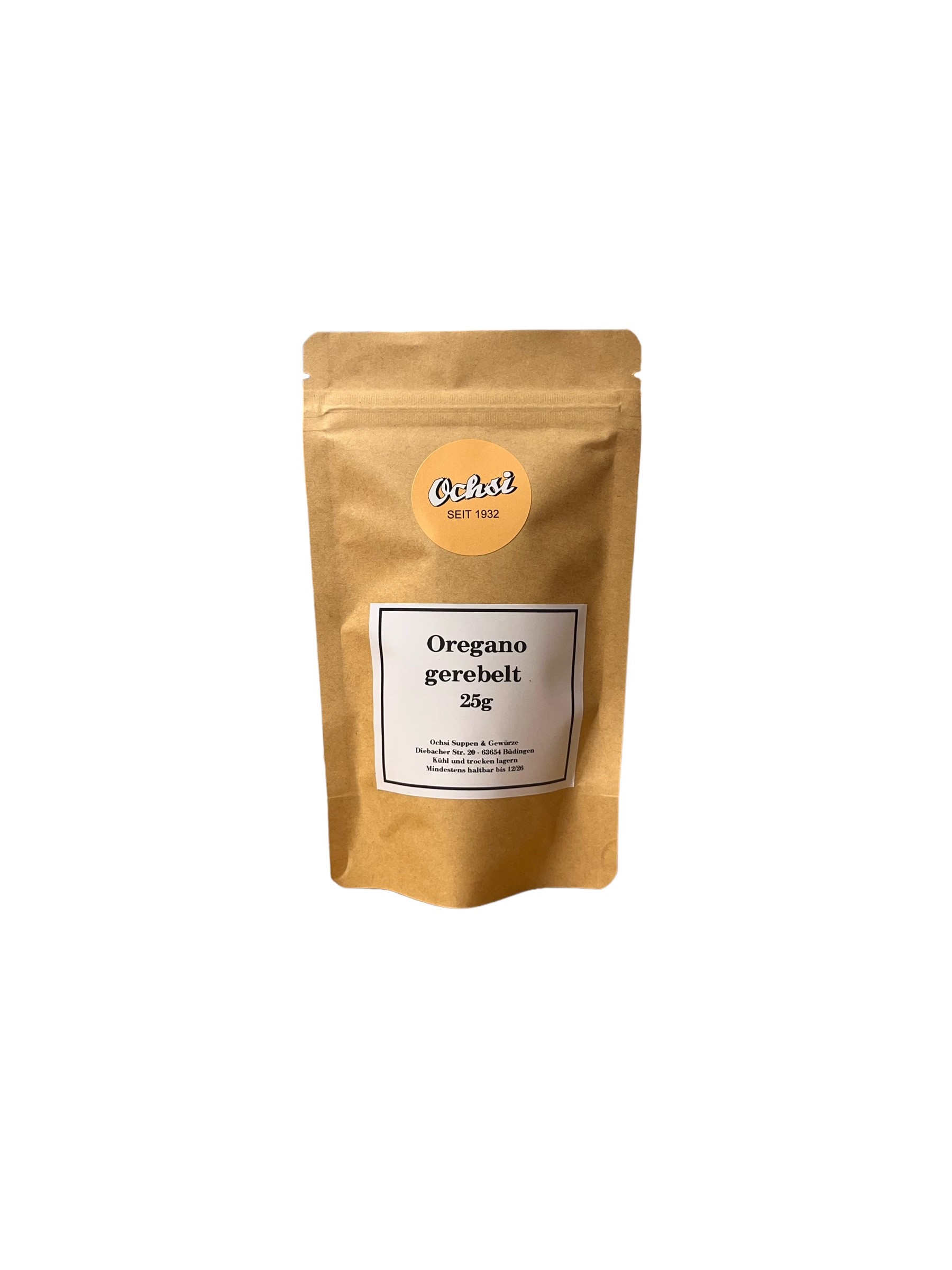 Oregano-gerebelt